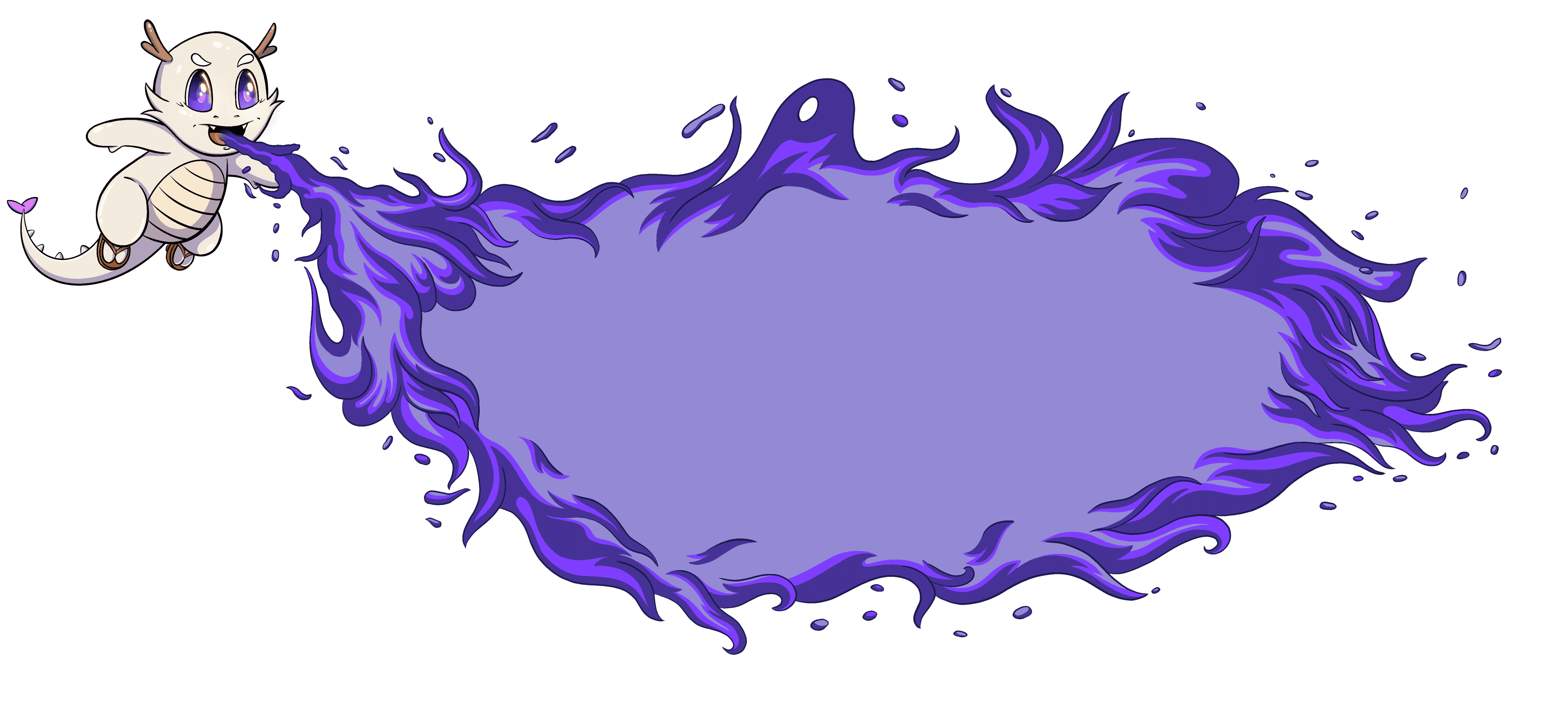 Dragon spitting fire