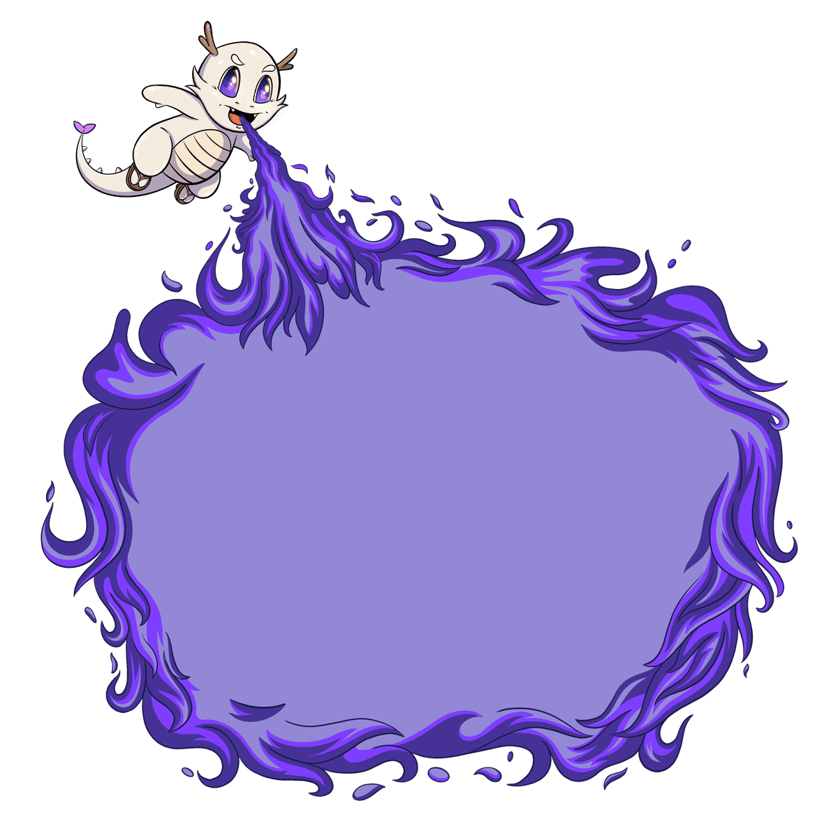 Dragon spitting fire